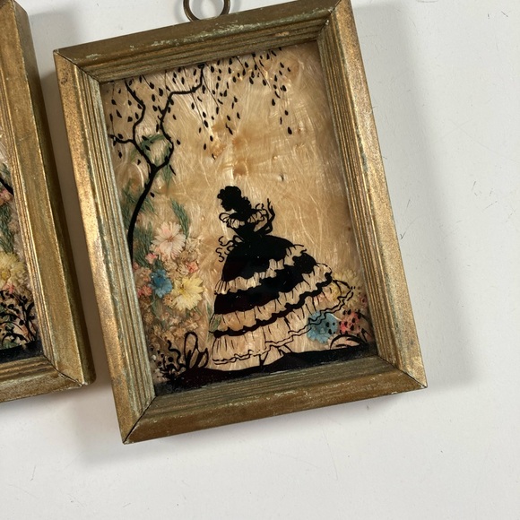 Vintage 1930s Flowercraft Milkweed Silhouette Mini Pictures - Picture 3 of 15